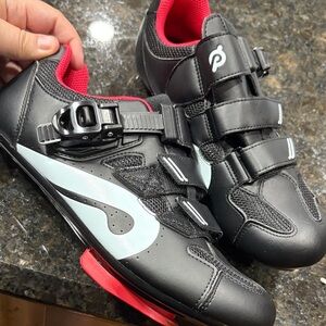 Peloton Black Sneakers with Red Accents